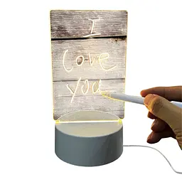Світильник нічник 3D планшет USB, батарейки, ручка для написів