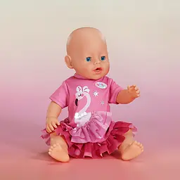 Одяг для ляльки Baby Born Сукня з фламінго 43 см (839423) - мініатюра 5