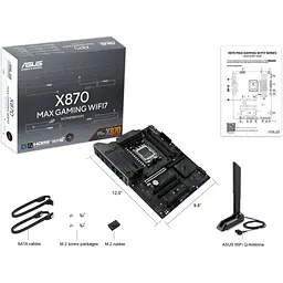 Материнська плата Asus X870 Max Gaming WiFi7 Socket AM5 - мініатюра 10