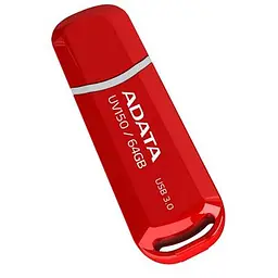 USB флеш накопичувач ADATA 64GB UV150 Red USB 3.0 (AUV150-64G-RRD) - мініатюра 2