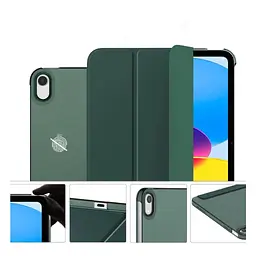 Чохол до планшета BeCover Tri Fold Hard Apple iPad 10.9" (2022/2024)/iPad (А16) 2025 11" Dark Green (713319) - мініатюра 4
