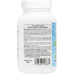Пробіотик для дорослих Nature's Plus для здоров'я зубів та ротової порожнини зі смаком м'яти 60 таблеток (NTP4383) - мініатюра 3