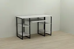 Комп'ютерний стіл Ferrum-decor Тім 75x120x60 чорний ДСП Білий 16мм (FRD-103950) - мініатюра 6