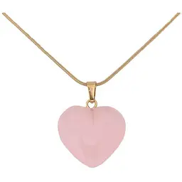 Пiдвiска XUPING на ланцюжку ТТМ Stainless Steel 14К "Рожеве серце" 45-50см*1мм арт.308204