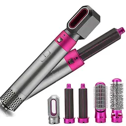 Повітряний мультистайлер Hot Air Styler 5 в 1 для різних типів волосся з насадками для сушіння, випрямлення, надання об'єму - мініатюра 5