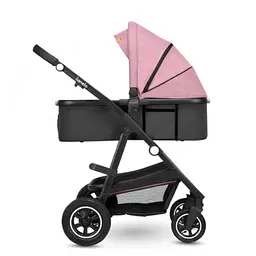 Універсальна коляска 3 в 1 Lionelo Amber Pink Rose, рожева (LO-AMBER PINK ROSE (3in1)) - мініатюра 4