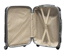 Валіза маленька S ABS-пластик Milano bag 147M 55×38×23см 45л Чорний - мініатюра 4