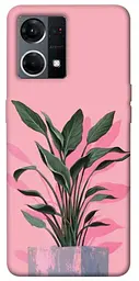 Чохол Demsky Pink plant для Oppo Reno 7 4G
