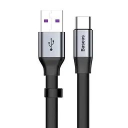 Кабель Baseus Simple HW Quick Charge Cable USB to Type-C 40W 0,23m CATMBJ-BG1 Black-Grey - мініатюра 2