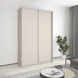 Шафа-купе дводверна MebelStar Стандарт AL 2ДСП 150x60x240 см Кашемір (MBS-3632)