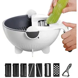Універсальна овочерізка з друшляком тертка шаткування подрібнювач Vegetable cutter VC2