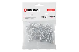 Витяжні заклепки з плоскою головкою Intertool 3.2 х 8.0 мм (в упаковці 50 шт.) - мініатюра 3