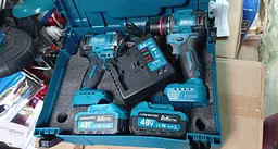 Набір акумуляторних інструментів Duku Too 48V дриль ударний гайковерт 2 акумулятори - мініатюра 3