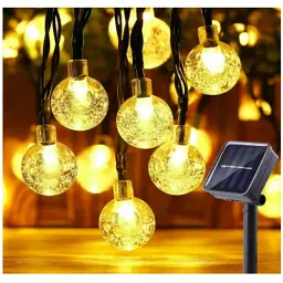 Гірлянда SunLamp Кришталеві шари 100 LED 2 м на сонячній батареї