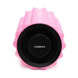 Масажний ролик Cornix EVA 33 x 14 см (валик, ролер) XR-0339 Pink - мініатюра 4