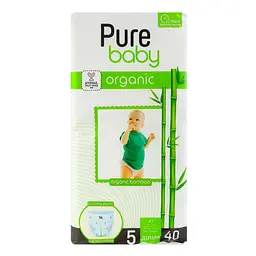 Підгузки-трусики Pure Baby Jumbo Organic 5 (11-18 кг) 40 шт. - мініатюра 2
