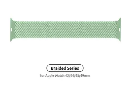 Ремінець ArmorStandart Braided Solo Loop для Apple Watch 49/46/45/44/42 (Series 1-3) Mint Size 10 (172 mm) (ARM64912)