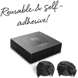 Пестіс Bijoux Indiscrets Burlesque pasties Glitter And Bow - мініатюра 5