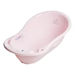 Ванночка Tega Зайчики, зі зливом, 86 см, рожевий (KR-004-104)