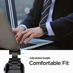 Ремінець Spigen Modern Fit для Apple Watch 42/44/45/49mm Silver (062MP25404) - мініатюра 10