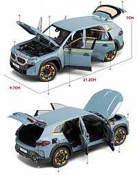 Колекційна металева модель автомобіля АвтоЕксперт BMW XM з інерцією, світлом та звуком 1:24 - мініатюра 10