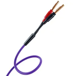 Акустичний кабель 1,5mm2 Banana plugs Melodika MDSC-1530 Purple Speaker cable 3m - мініатюра 1