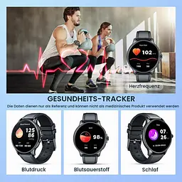 Смарт-годинник чоловічий 1.43" AMOLED з Bluetooth-дзвінками, пульсометром, SpO2, IP68 та 120+ спортивними режимами - мініатюра 4