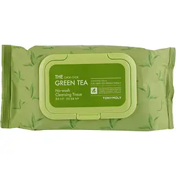 Серветки для обличчя Tony Moly The Chok Chok Green Tea Cleansing Tissue Очищення без змивання із зеленим чаєм 100 шт.