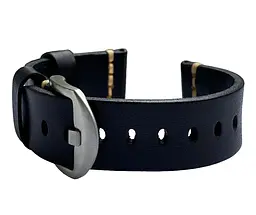 Шкіряний ремінець Primolux C052B Steel buckle для годинника Samsung Galaxy Watch 3 45 мм (SM-R840) Black - мініатюра 5
