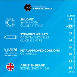 Презервативи - EXS Snug Fit, 12 шт. - мініатюра 3