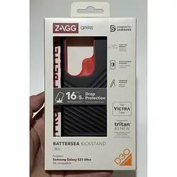 Протиударний чохол Gear4 Battersea D3O для Samsung Galaxy S23 Ultra (6.8") Black Orange - мініатюра 9
