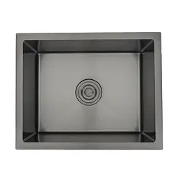 Кухонна мийка Gappo GS5040-6 інтегрована 500x400 мм, нержавіюча сталь, поверхня PVD, Чорний