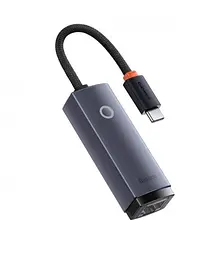 Зовнішня мережева карта-адаптер Baseus Usb-C - RJ45 (LAN) WKQX000201 - мініатюра 2