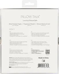 Розкішні вагінальні кульки Pillow Talk Frisky з кристалом, діаметр 3,2 см, вага 49-75 г, Pink - мініатюра 9