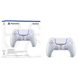 Геймпад Sony Playstation DualSense Bluetooth PS5 Chrome Pearl (1000050600) - мініатюра 4