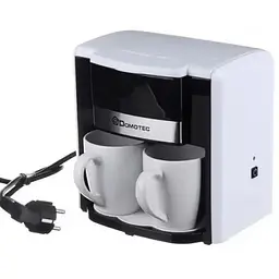 Кавоварка Domotec MS-0705 крапельна 500 Вт 2 чашки біла - мініатюра 2