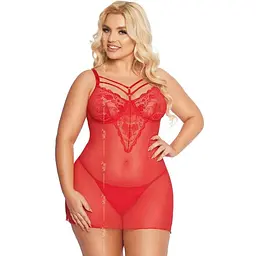 Комплект білизни Softline Aldona 2XL червоний