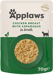 Вологий корм для котів Applaws Chicken Breast with Asparagus in Broth (куряче філе зі спаржею у бульйоні)