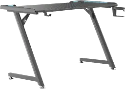 Геймерський комп'ютерний стіл GT Racer T-1416 (140x60x73) Black - мініатюра 2