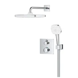 Душова система прихованого монтажу Grohe Grohtherm із Tempesta 250 Cube 34871000, Хром - мініатюра 3