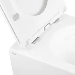 Унітаз підвісний Qtap Robin безобідковий з сидінням Slim Soft Close QT1333046ENRW, Білий - мініатюра 4