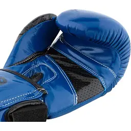 Рукавиці боксерські PowerPlay PP 3017 Carbon Blue - 16 унцій - мініатюра 4