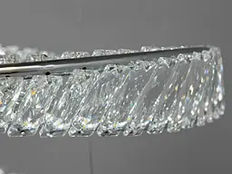 Люстра світлодіодна Diasha 548/600+400CH 110W, хром, сучасний стиль для вітальні, дитячої, кухні, кафе/ресторана - мініатюра 5