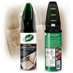 Пінна суха хімчистка оббивки зі щіткою Turtle Wax Power Out Upholstery Cleaner Odor-X 400 мл (GL 52893 18706)
