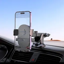 Тримач HOCO Mighty one-button car holder H19 (center console) - мініатюра 8