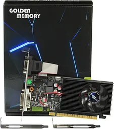 Відеокарта GeForce GT730 Golden Memory 4Gb GDDR3 128-bit VGA/DVI/HDMI 700/1333 MHz Low Profile (GT730LPD34G128bit) - мініатюра 2