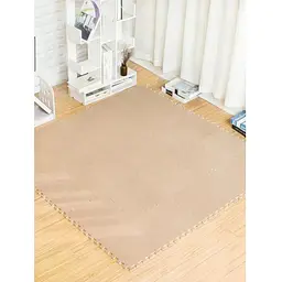 Килимок пазл дитячий Plush Floor Set, м’який, бежевий, комплект з двадцяти елементів