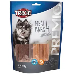 Ласощі для собак Tixie PREMIO 4 Meat Bars 4 x 100 г (курка, качка, баранина, лосось)