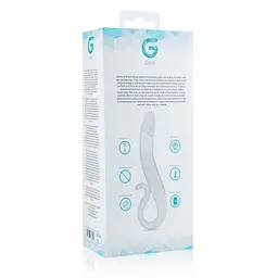 Скляний фалоімітатор Gildo Glass Dildo No. 14, 18 см (прозорий) - мініатюра 5