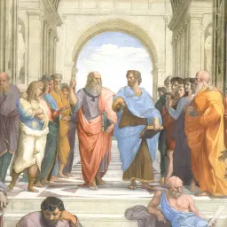 Інтер'єрна картина Афінська школа, Рафаель, Raphael Santi, School of Athens, інтер'єрний декор, 40×60 см (id6956) - мініатюра 5